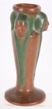 Van Briggle 3-Indian Face Footed Vase
