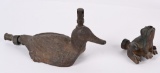 Cast Iron Duck & Frog Lawn Sprinkles