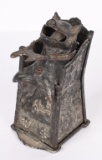 PIG IN HIGH CHAIR CAST IRON MECHANICAL BANK