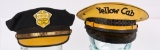 2- ORIGINAL YELLOW CAB HATS