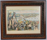 1893 PATRIOTIC WORLD'S FAIR LITHOGRAPH