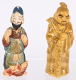 2- VINTAGE FIGUARAL CHINESE SNUFF BOTTLES
