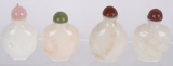 4- MATCHING VINTAGE CHINESE SNUFF BOTTLES