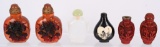6- VINTAGE CHINESE SNUFF BOTTLES