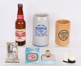 VINTAGE LEISY'S BEER MUGS, TOM MIX & WORLD'S FAIR