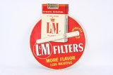 L&M CIGARETTE EMBOSSED TIN SIGN