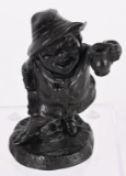 FIGURAL BRONZE MAN WITH TANKARD MATCH HOLDER