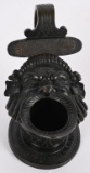 FIGUARL BRONZE OPEN MOUTH DIONYSUS MATCH HOLDER