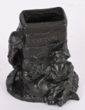 FIGURAL BLACK AMERICANA MATCH HOLDER