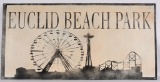 EUCLID BEACH PARK PAINTED TIN SIGN
