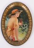 1920 COCA-COLA TIP TRAY WITH GOLFER GIRL