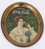 1906 OVAL COCA-COLA SERVING TRAY “COKE 5 CENTS