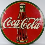 RARE 1936 COCA-COLA DISK SIGN