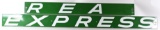REA EXPRESS 2-PIECE PORCELAIN SIGN