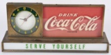 COCA COLA LIGHT-UP CLOCK SIGN