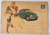 2- VINTAGE VOLKSWAGON BEETLE DEALERSHIP POSTERS