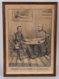 1873 CURRIER & IVES LEE SURRENDER LITHO