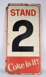 CLEVELAND MUNICIPLE STADIUM 2 STAND COKE SIGN