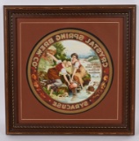 CRYSTAL SPRING BREWING CO. REVERSE PRINTER’S PROOF