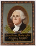 PROVIDENCE WASHINGTON INSURANCE TIN FRAMED SIGN