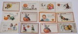 12- STECHER HALLOWEEN POST CARDS