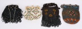4- VINTAGE LADIES BEADED PURSES
