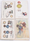 24- VINTAGE GOLLIWOGGS POST CARDS