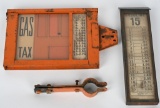 2-Different Metal Gas Pump Pricer Boxes