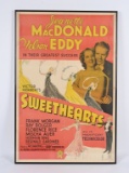 MOVIE THEATRE POSTER FOR “SWEETHEARTS” BY MGM PICT