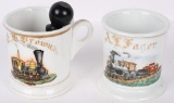 2-RAILROAD OCCUPATIONAL SHAVING MUG