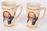 2- EARLY METTLACH HIRES ROOTBEER MUGS