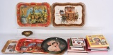 COCA COLA TRAYS, BOOKS & MR. PEANUT LOT