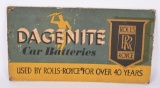 Dagenite Car Batteries Used by Rolls-Royce Sign