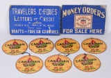 9-Cardboard Signs American Express & others