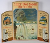 Chief Two Moon Bitter Oil Tri-Fold Poster