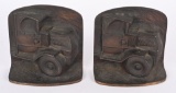 MACK BULLDOG CAST IRON BOOK ENDS