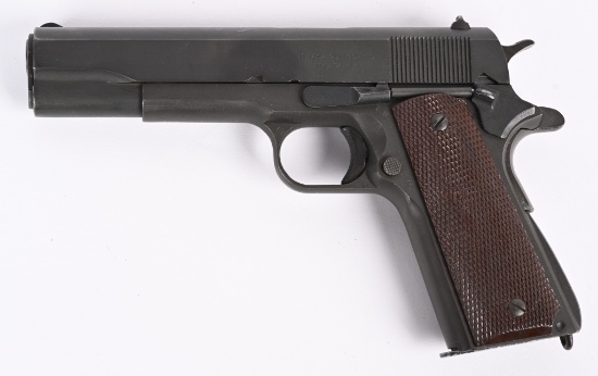 WW2 ITHACA 1911-A1 .45 PISTOL W/ BRITISH PROOFS