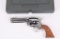 NICKEL FINISHED RUGER VAQUERO WITH CASE