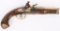 FRENCH MARINE CANNON BARREL FLINT PISTOL