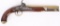 ENGLISH BRASS BARRELED PERCUSSION BELT PISTOL