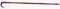19TH CENTURY 8MM RIMFIRE CANE GUN WITH HORN HANDLE