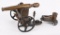LARGE ALL METAL / BRASS HAND TURNED CANNON