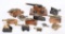 LOT OF (13) BRASS, METAL, WOOD CANNONS MORTAR