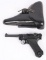 WW2 BLACK WIDOW LUGER BYF-41 9MM PISTOL RIG