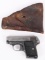 COLT MODEL 1908 VEST POCKET WITH PERIOD HOLSTER