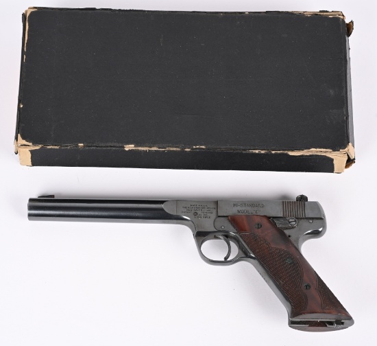 RARE HIGH STANDARD MODEL E 22 TARGET PISTOL W/BOX