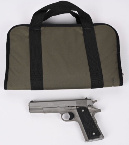 STAINLESS COLT GOV'T MODEL 45 PISTOL
