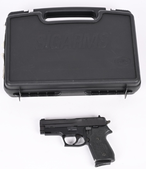 SIG SAUER P245 SEMI AUTOMATIC PISTOL WITH CASE
