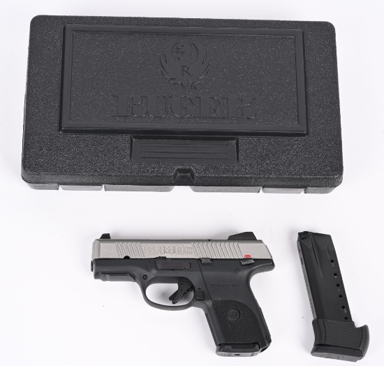 RUGER SR40C SEMI AUTOMATIC PISTOL WITH CASE