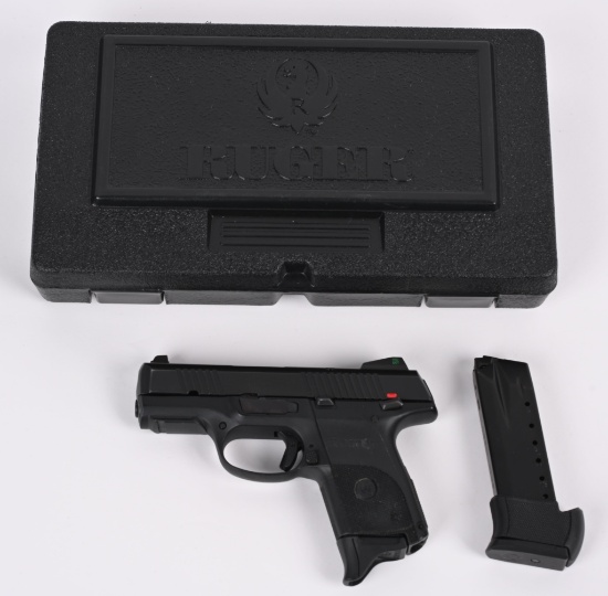 RUGER SR40C SEMI AUTOMATIC PISTOL WITH CASE